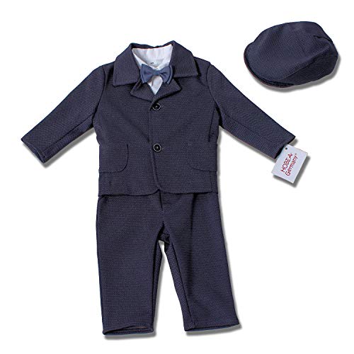 HOBEA-Germany Taufanzug Jungen, Taufkleidung Junge, Anzug Baby Junge für die Taufe für Babys und Kinder Design Elias, Größe 74 von HOBEA-Germany