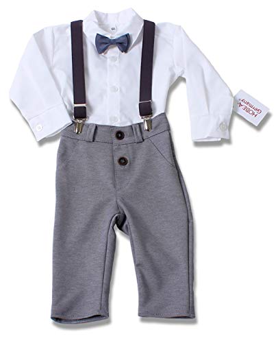 HOBEA-Germany Taufanzug Jungen, Taufkleidung Junge, Anzug Baby Junge für die Taufe für Babys und Kinder Design Jakob, Größe 68 von HOBEA-Germany