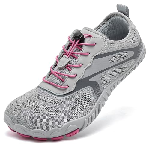 HOBIBEAR Barfußschuhe für Damen Trailrunning für Herren Minimalistische Schnell Trocknend Breite Zehenpartie Schuhe Nullsprengung Atmungsaktive Leichte Wanderschuhe Bequeme Lässige Freien von HOBIBEAR