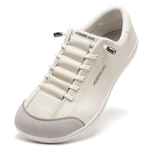 HOBIBEAR Barfußschuhe für Damen und Herren | Zero Drop | Breite Leder Minimalistische Trail Running Walking Schuhe von HOBIBEAR