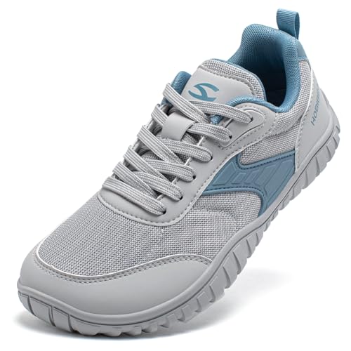HOBIBEAR Breite Barfußschuhe für Damen und Herren, minimalistisch, Trailrunning, Wandern, Sneaker, bequem, leicht, blau, 44 EU HOBIBEAR Breite Barfußschuhe für Damen und Herren, minimalistisch, Trailrunning, Wandern, Sneaker, bequem, leicht, blau, 44 EU von HOBIBEAR