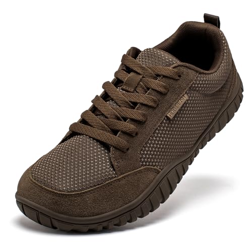 HOBIBEAR Damen Herren Breite Zehe Box Turnschuhe Zero Drop rutschfest Sport Barfuß Schuhe für Joggen Gehen von HOBIBEAR