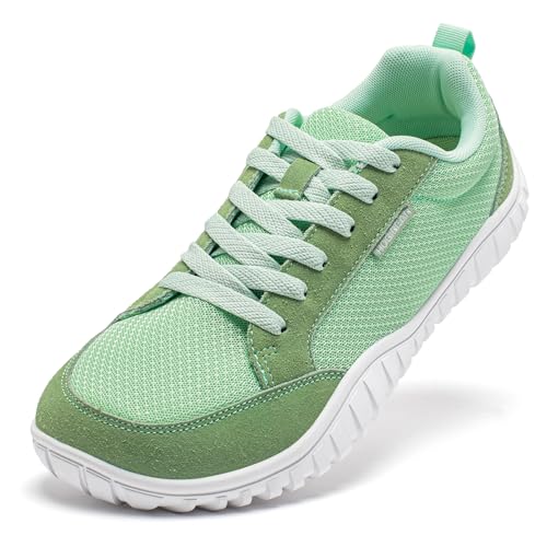 HOBIBEAR Damen Herren Breite Zehe Box Turnschuhe Zero Drop rutschfest Sport Barfuß Schuhe für Joggen Gehen von HOBIBEAR