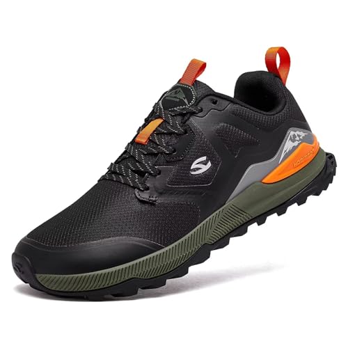 HOBIBEAR Herren Traillaufschuhe Mens Trail Running Shoes Lightweight Männer Wide Toe Fitnessschuhe Wanderschuhe Breathable Non-Slip Trekking Training Hiking Outdoor Casual Workout Runner HOBIBEAR Herren Traillaufschuhe Mens Trail Running Shoes Lightweight Männer Wide Toe Fitnessschuhe Wanderschuhe Breathable Non-Slip Trekking Training Hiking Outdoor Casual Workout Runner von HOBIBEAR