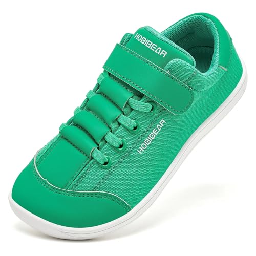 HOBIBEAR Kinder Barfußschuhe Breite Minimalist Zero Drop Sneaker für Jungen Mädchen Outdoor Trail Running Walking Schuhe von HOBIBEAR