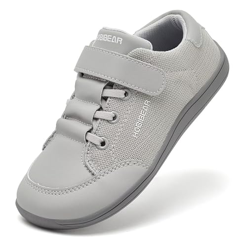 HOBIBEAR Kinder Barfußschuhe Breite Zehenbox Jungen Mädchen Minimalistische Outdoor Traillaufschuhe Walking Schuhe von HOBIBEAR