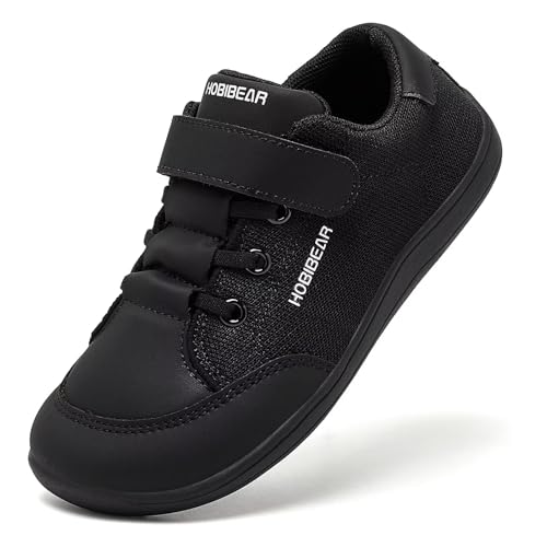 HOBIBEAR Kinder Barfußschuhe Breite Zehenbox Jungen Mädchen Minimalistische Outdoor Traillaufschuhe Walking Schuhe von HOBIBEAR