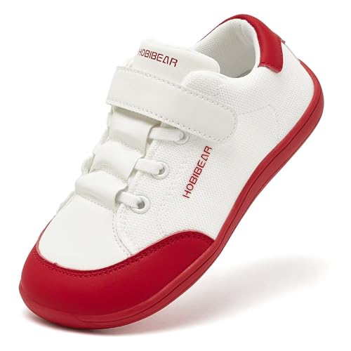 HOBIBEAR Kinder Barfußschuhe Breite Zehenbox Jungen Mädchen Minimalistische Outdoor Traillaufschuhe Walking Schuhe von HOBIBEAR