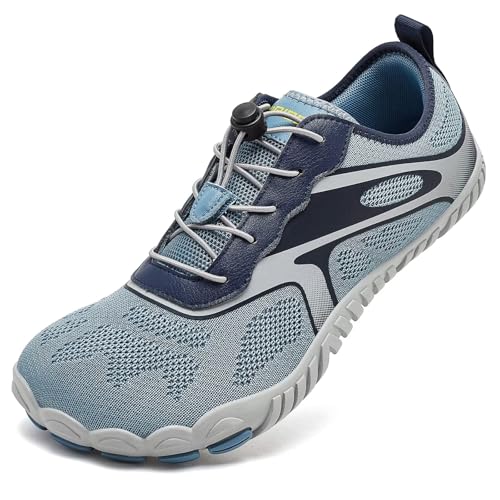 HOBIBEAR Trailrunning für Herren Damen Barfußschuhe Minimalistische Schnell Trocknend Breite Zehenpartie Schuhe Nullsprengung Atmungsaktive Leichte Wanderschuhe Bequeme Lässige Freien von HOBIBEAR