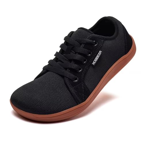HOBIBEAR Unisex Breite Barfuss Schuhe Damen Herren Barfußschuhe Minimalistische Outdoor Trail Running Walking Schuhe (Schwarz-Braun,EU 40) HOBIBEAR Unisex Breite Barfuss Schuhe Damen Herren Barfußschuhe Minimalistische Outdoor Trail Running Walking Schuhe (Schwarz-Braun,EU 40) von HOBIBEAR
