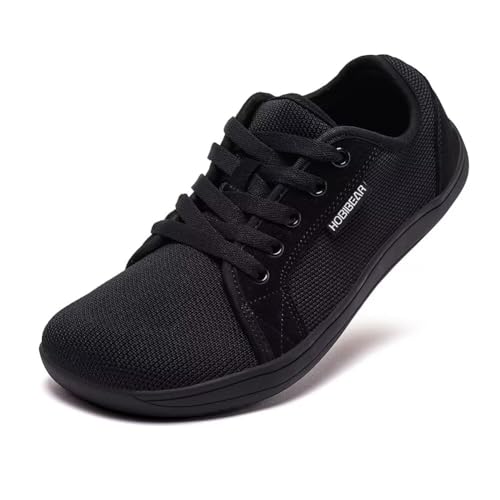 HOBIBEAR Unisex Breite Barfuss Schuhe Damen Herren Barfußschuhe Minimalistische Outdoor Trail Running Walking Schuhe(Schwarz,EU 42) HOBIBEAR Unisex Breite Barfuss Schuhe Damen Herren Barfußschuhe Minimalistische Outdoor Trail Running Walking Schuhe(Schwarz,EU 42) von HOBIBEAR