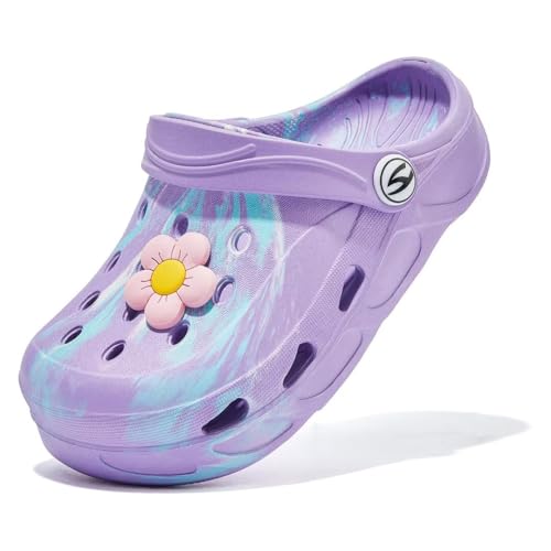 HOBIBEAR Unisex Kinder Classic Clogs Gartenschuhe Mädchen Jungen rutschfeste atmungsaktive Strand Sandalen von HOBIBEAR