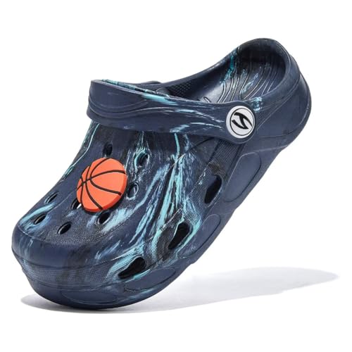 HOBIBEAR Unisex Kinder Classic Clogs Gartenschuhe Mädchen Jungen rutschfeste atmungsaktive Strand Sandalen von HOBIBEAR