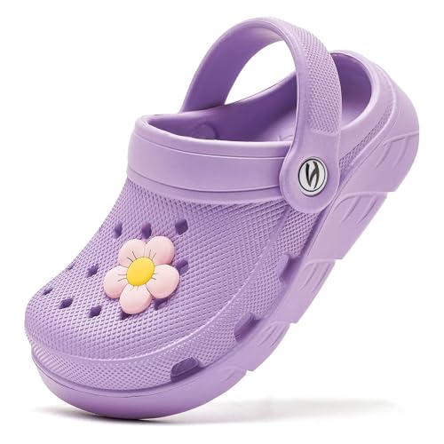 HOBIBEAR Unisex Kinder Classic Clogs Mädchen Jungen Bdeschuhe Gartenschuhe Hausschuhe atmungsaktive Sandalen(EU 32,Lila) HOBIBEAR Unisex Kinder Classic Clogs Mädchen Jungen Bdeschuhe Gartenschuhe Hausschuhe atmungsaktive Sandalen(EU 32,Lila) von HOBIBEAR