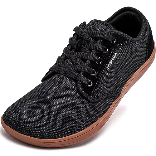 HOBIBEAR Unisex Weit Barfußschuhe Minimalistische Barfuss Schuhe Herren Damen Outdoor Trail Running Walking Schuhe(Dunkelbraun, EU 37) von HOBIBEAR