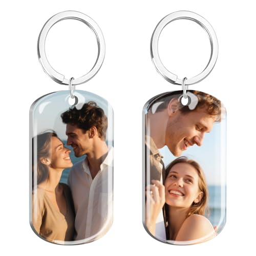 HOBULL Schlüsselanhänger Personalisiert mit Foto Beidseitige Farbe Gravur Schlüsselanhänger Bild, Anhänger Fotogravur Personalisierte Geschenke für Männer Freund Freundin Valentinstag Geburtstagen HOBULL Schlüsselanhänger Personalisiert mit Foto Beidseitige Farbe Gravur Schlüsselanhänger Bild, Anhänger Fotogravur Personalisierte Geschenke für Männer Freund Freundin Valentinstag Geburtstagen von HOBULL