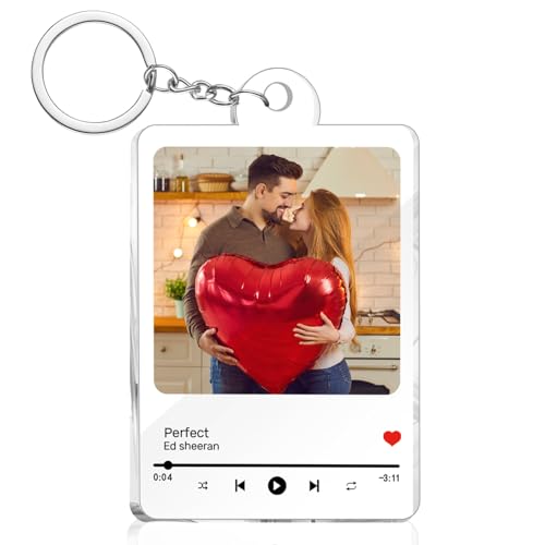 Spotify Schlüsselanhänger Personalisiert Foto Bild, Musik Schlüsselanhänger Song Cover Design Foto Acrylglas, Jahrestag Valentinstag-Geschenk für Ihn Sie Partner Freund Freundin Spotify Schlüsselanhänger Personalisiert Foto Bild, Musik Schlüsselanhänger Song Cover Design Foto Acrylglas, Jahrestag Valentinstag-Geschenk für Ihn Sie Partner Freund Freundin von HOBULL