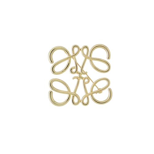 HOCAH 2 Stück Gold Brosche-Steckverschluss Unisex Modern, Formal Accessoire von HOCAH