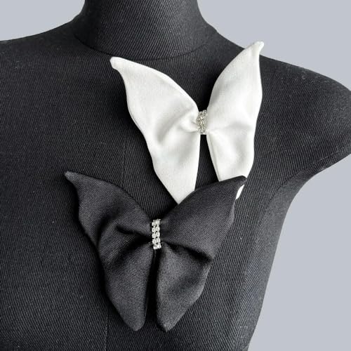 2 Stück Perlen 3D Schleife Blumen Patch Zubehör Kleidung Ausschnitt Brosche Schmetterling Applikation Zubehör 2 Stück Perlen 3D Schleife Blumen Patch Zubehör Kleidung Ausschnitt Brosche Schmetterling Applikation Zubehör von HOCEDO