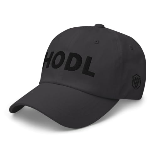 HODL Dad Hat – Bitcoin & Crypto Streetwear | Stylische Cap mit schwarzem Logo Stick | Verstellbare Passform Dunkelgrau HODL Dad Hat – Bitcoin & Crypto Streetwear | Stylische Cap mit schwarzem Logo Stick | Verstellbare Passform Dunkelgrau von HODL