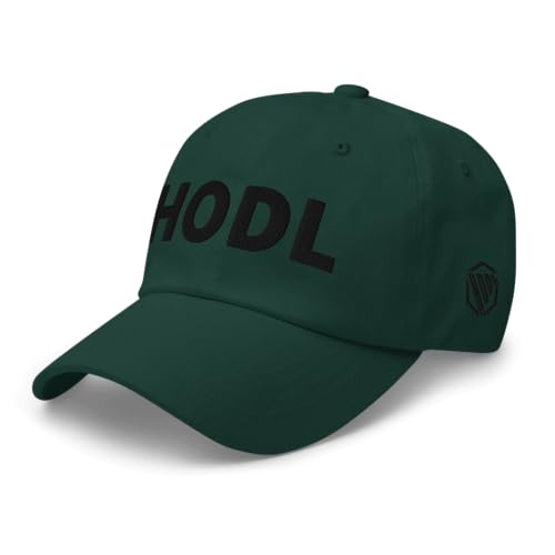 HODL Dad Hat – Bitcoin & Crypto Streetwear | Stylische Cap mit schwarzem Logo Stick | Verstellbare Passform Fichte HODL Dad Hat – Bitcoin & Crypto Streetwear | Stylische Cap mit schwarzem Logo Stick | Verstellbare Passform Fichte von HODL