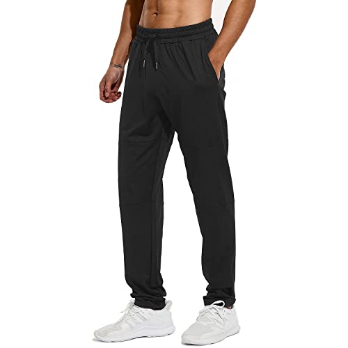 81,3 cm/86,4 cm/91,4 cm Schrittlänge, hohe Herren-Jogginghose mit Reißverschlusstasche, extra hohe Jogginghose, Schwarz, 3XL von HODOSPORTS