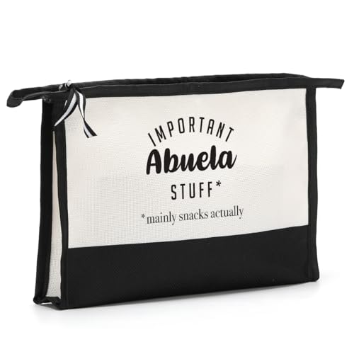 HODREU Abuela Gifts Make-up-Tasche Oma Geburtstagsgeschenke Beste Oma Geschenke Erstes Mal Oma Geschenke Weihnachten Ruhestand Geschenke für Frauen Oma Großmutter Neue Oma Promoted to Oma von HODREU