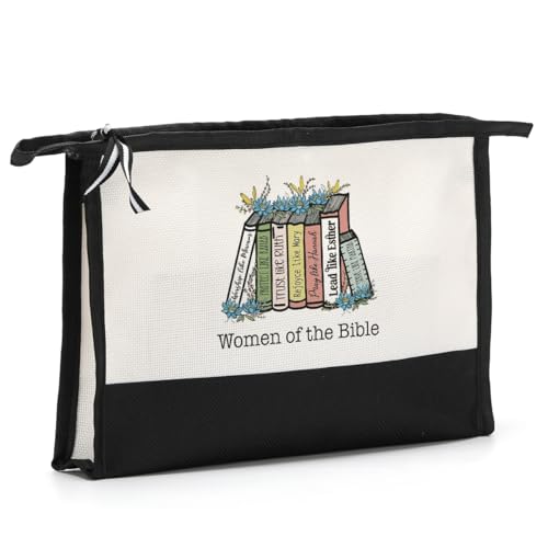 HODREU Motivierende christliche Geschenke für Frauen, Bibeltasche, Make-up-Tasche, religiöse Geschenke, Kosmetiktasche, Freundschaft, Geburtstagsgeschenke für sie, weibliche beste Freunde, Schwestern, von HODREU