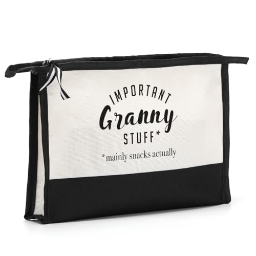 HODREU Oma Geschenke Oma Geschenke Make-up Tasche Beste Oma Geschenke Erstes Mal Oma Geschenke Weihnachten Geburtstag Geschenke für Frauen Oma Oma Gigi Neue Oma Promoted to Grandma Kosmetiktasche, von HODREU