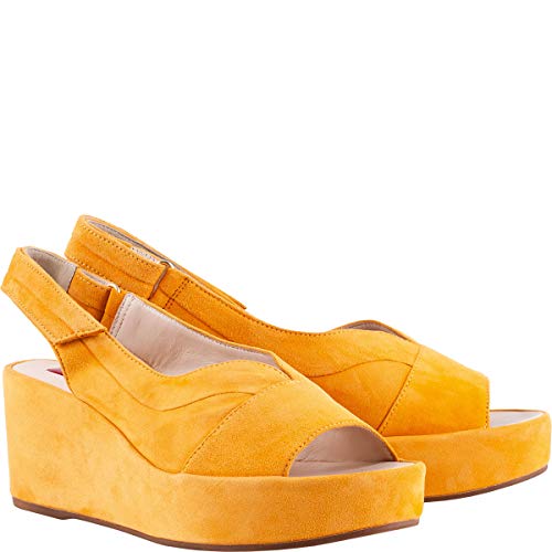 HÃ–GL Damen Pappilon Slingback Sandalen, Mango, 36 EU von HÖGL