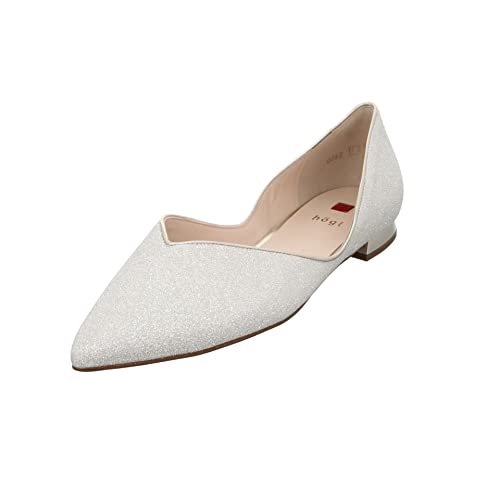 Högl Damen Basic Ballerinas, Platin, 34.5 EU X-Weit von HÖGL