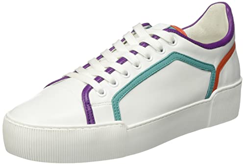 Högl Damen Courtney Sneaker, Weiss/Multi, 36 EU von HÖGL