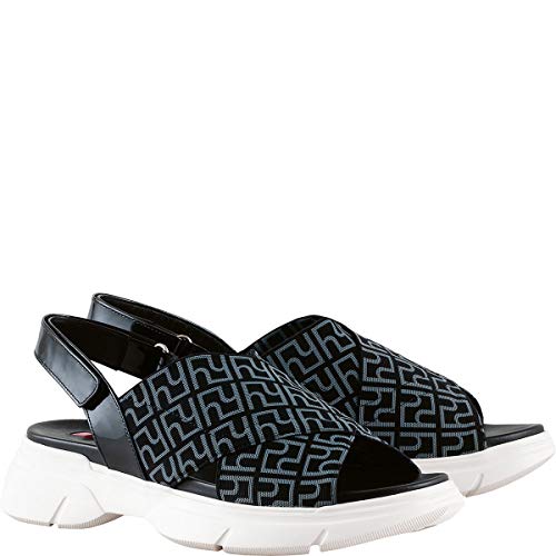 HüGL Damen Rigorous Slingback Sandalen, Schwarz, 36 EU von HÖGL