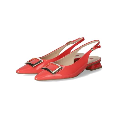 HÖGL Damen Slingpumps Pumps Orange Lackleder, Größe:4 von HÖGL