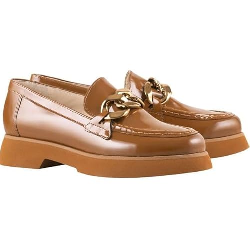 Högl Damen Stacy Penny Loafer, Nut, 35 EU X-Weit von HÖGL