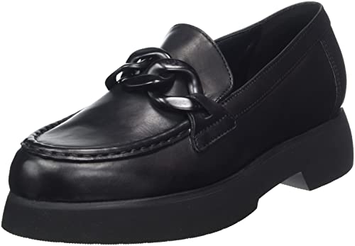 Högl Damen Stacy Penny Loafer, Schwarz, 37 EU X-Weit von HÖGL