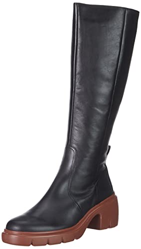 Högl Damen Blake Kniehohe Stiefel, Schwarz/Nut, 37.5 EU Weit von HÖGL