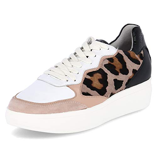 Högl Damen Furry Hohe Sneaker, Mehrfarbig (Natur/Multi 1099), 37 EU von HÖGL