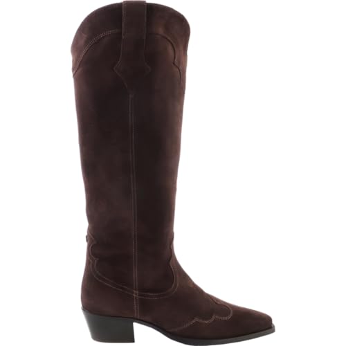 Högl Damen Marcie Knee High Boot, chocplum, 37.5 EU X-Weit von HÖGL