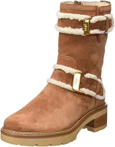 Högl Damen Rusty Kniehohe Stiefel, Camel, 36 EU Weit von HÖGL