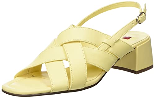 Högl Damen UMA Sandale mit Absatz, Banana, 39 EU Weit von HÖGL