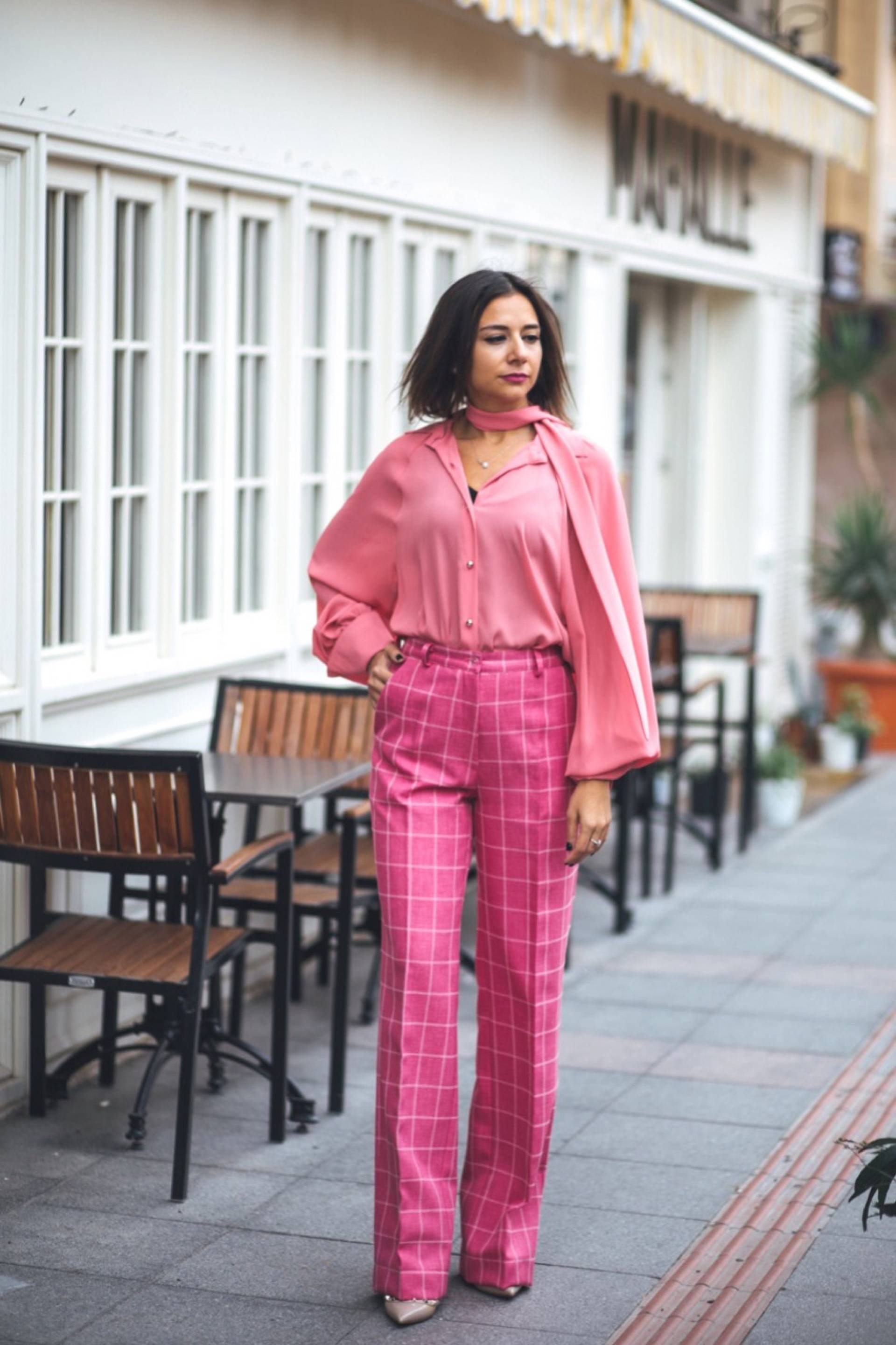 Vintage Rosa Bluse - Lange Valentinstag Geschenk Frauen Übergroße Lässige Bio von HOELO