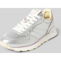 HOFF Sneaker mit Label-Badge Modell 'TIRYNS' in Silber, Größe 38 von HOFF