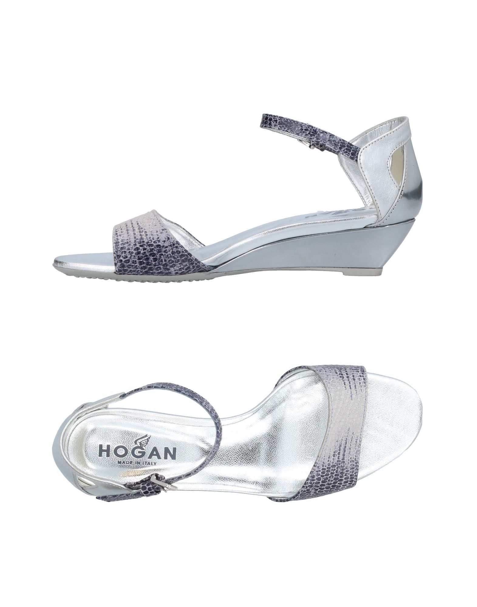 HOGAN Sandale Damen Hellgrau von HOGAN