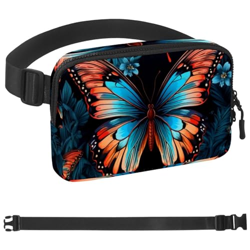 Bunter Schmetterlings-Laufgürtel, Workout-Gürtel für Handy, Geld, Schlüssel, Reisepass, Bankkarte, verstellbare Damen- und Herren-Reise-Hüfttasche, Tasche für Läufer, Mehrfarbig 15, Bunter Schmetterlings-Laufgürtel, Workout-Gürtel für Handy, Geld, Schlüssel, Reisepass, Bankkarte, verstellbare Damen- und Herren-Reise-Hüfttasche, Tasche für Läufer, Mehrfarbig 15, von HOHODIY