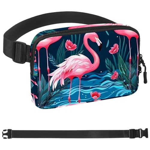 Flamingo Regenwald-Tasche Laufgürtel für Damen und Herren, Handyhalterung zum Laufen, Bauchtasche für Damen und Herren, Halterung für Handy, Laufgürtel, verstellbare Größe, Mehrfarbig 07, Flamingo Regenwald-Tasche Laufgürtel für Damen und Herren, Handyhalterung zum Laufen, Bauchtasche für Damen und Herren, Halterung für Handy, Laufgürtel, verstellbare Größe, Mehrfarbig 07, von HOHODIY