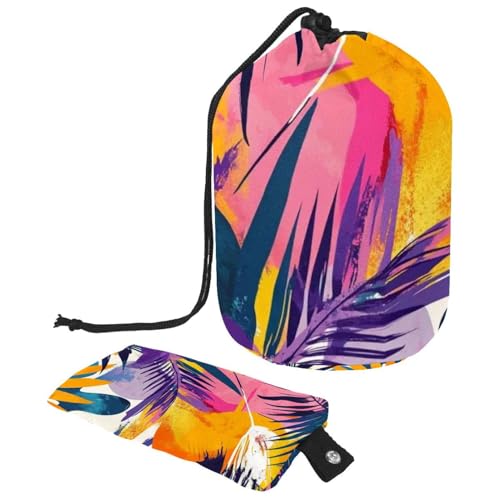 Kosmetiktasche mit Schneemann und Vogel für Weihnachten, mit Mini-Reißverschluss, Reise-Kulturbeutel für Damen, Kordelzug, Make-up-Organizer, tragbar, wasserdicht, fassförmig, Mehrfarbig 18, von HOHODIY