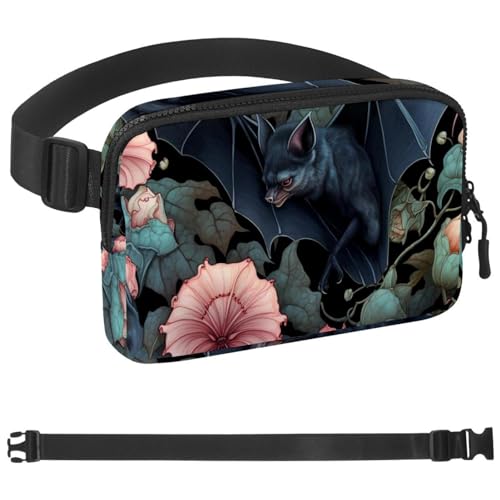 Laufgürtel mit Fledermaus-Tasche für Damen und Herren, Handyhalterung zum Laufen, Laufen, Bauchtasche für Damen und Herren, Halterung für Handy, Laufgürtel, verstellbare Größe, Mehrfarbig 07, von HOHODIY