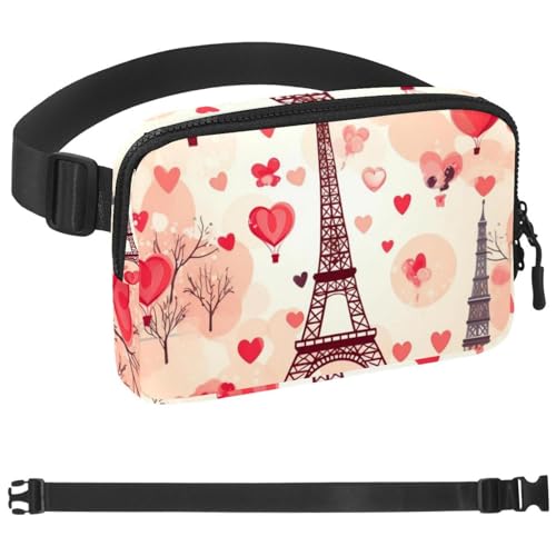 Ostern-Gürteltasche zum Laufen, Bauchtasche für Damen und Herren, Crossbody-Gürteltasche, Bauchtasche mit verstellbarem Riemen für Sport, Mehrfarbig 05, 1.5x9.0x5.9in/4x23x15cm von HOHODIY