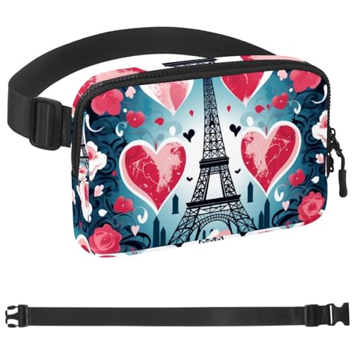 Ostern-Gürteltasche zum Laufen, Bauchtasche für Damen und Herren, Crossbody-Gürteltasche, Bauchtasche mit verstellbarem Riemen für Sport, Mehrfarbig 15, 1.5x9.0x5.9in/4x23x15cm von HOHODIY